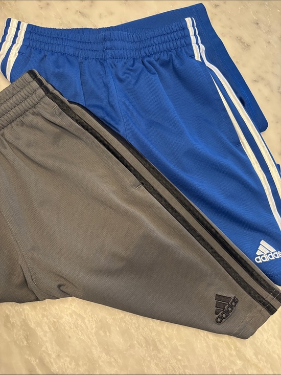 adidas Other - Adidas Kids Athletic Shorts Duo - Blue & Gray